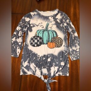 Graphic Pumpkin Long Sleeve Top